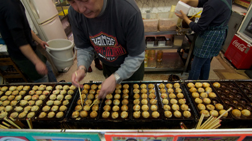 Takoyaki, Osaka.