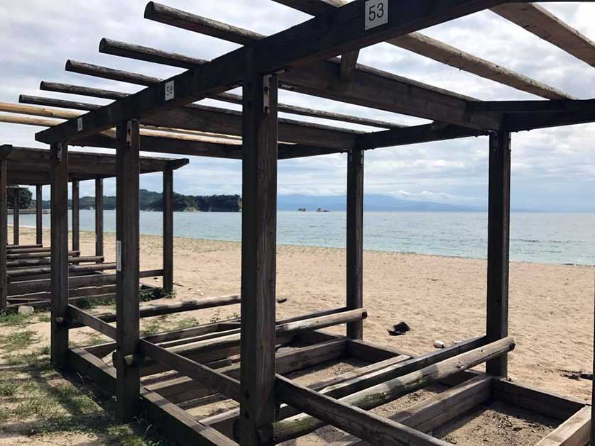 Koi ga hama beachfront, Hiroshima Prefecture, Japan.