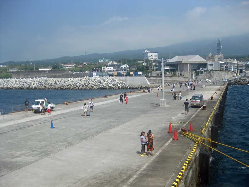 From the Boat at Ohara Port, Oshima Town, Izu-Oshima, Tokyo.