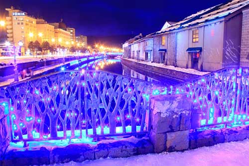 Otaru Snow Light Path Festival (Otaru Yuki Akari no Michi), Otaru, Hokkaido.