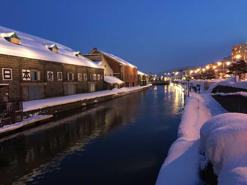 Otaru Canal Area, winter, Hokkaido.