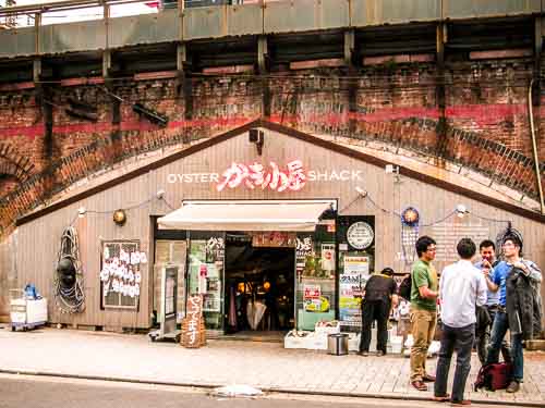 Oyster Shack restaurant, Shinbashi.