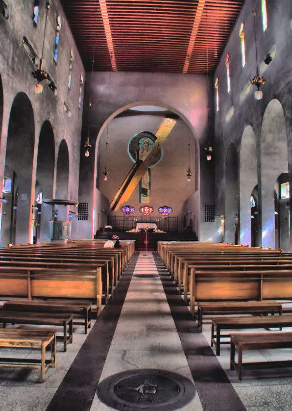 Memorial Cathedral of World Peace, Hiroshima, Kyushu.