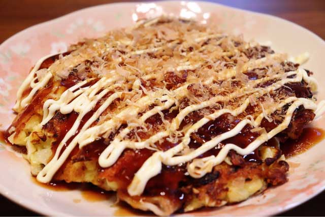 Japanese okonomiyaki.