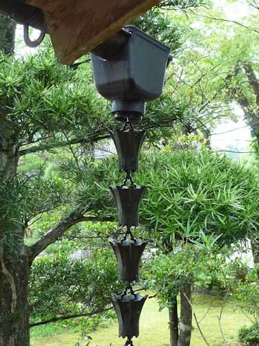 Japanese rain chain.