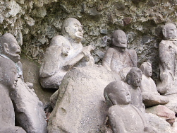 Stone Buddhas, Rakanji Temple, Oita.