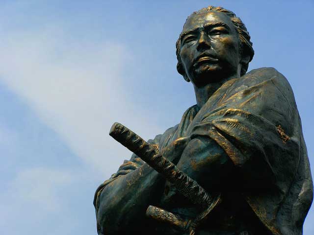 Statue of Sakamoto Ryoma.