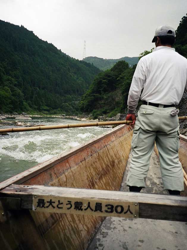 Hozu River Boat, Arashiyama, Kyoto, Japan.