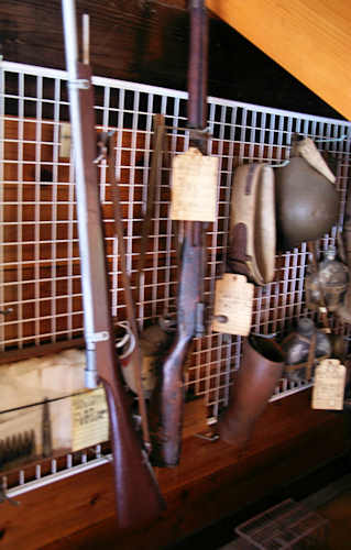 Some of the weapons and equipment from the Battle of Wadagoe.