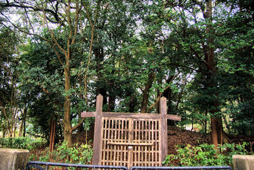 Reputed grave site of Ninigi no Mikoto, great grandfather of the mythical first Emperor Jimmu, Japan.