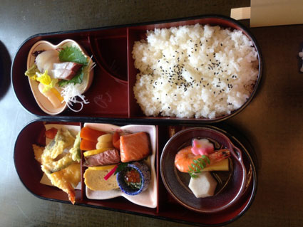 Japanese o-bento boxed meal.