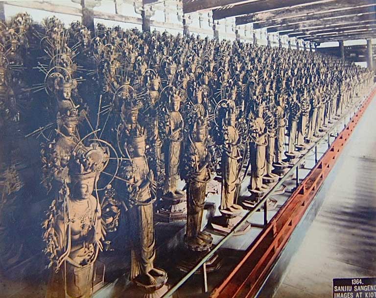 Kannon Statues at Sanjusangendo Temple.
