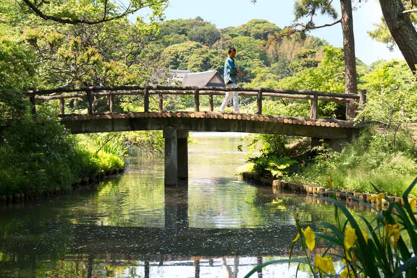 Bridge on the Main Pond, Sankeien Garden, Naka-ku, Yokohama.