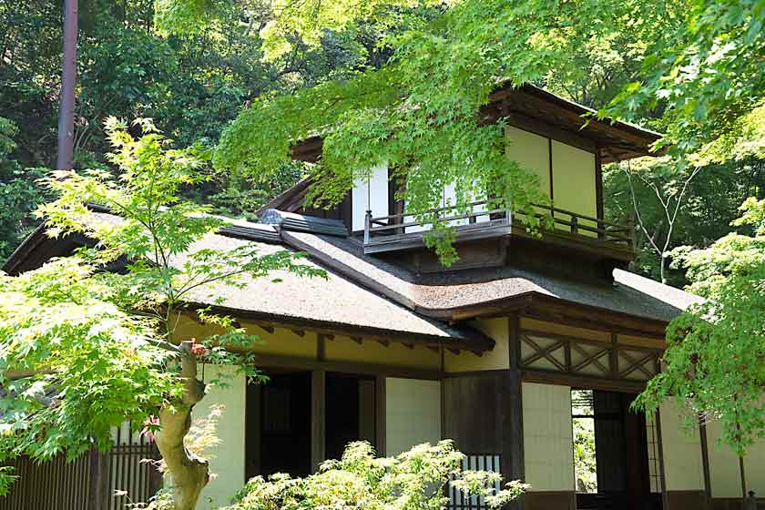 The uniquely designed Choshukaku residence, Sankeien Garden, Yokohama.
