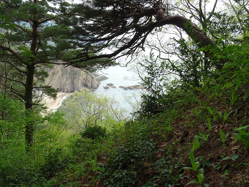 Sasagawa Nagare coastline, Niigata, Japan.