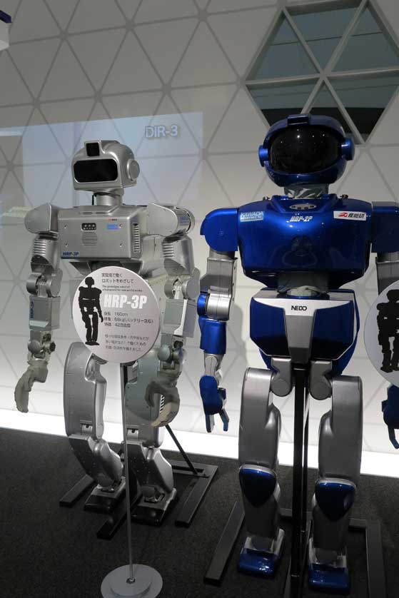 Robots on display at Science Square in Tsukuba.