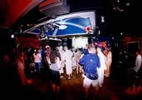 Inside Japanese night club.