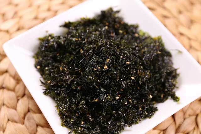 Wakame Japanese seaweed.