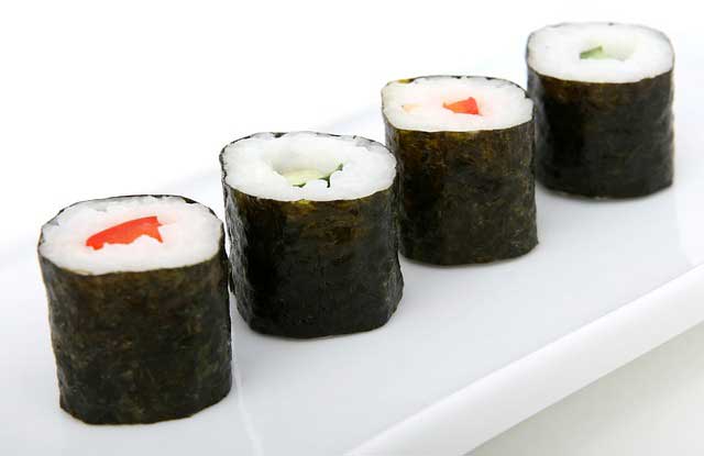 Nori Japanese seaweed with rice.