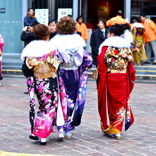 Coming of Age Day Ceremony, Shibuya, Tokyo.