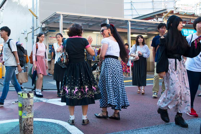 People outside Shimokitazawa station