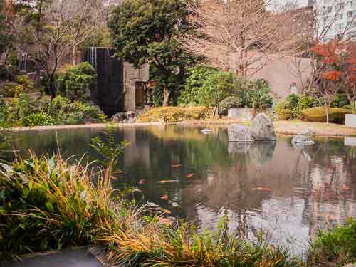 Shinagawa Goos Pond, Shinagawa, Tokyo, Japan.