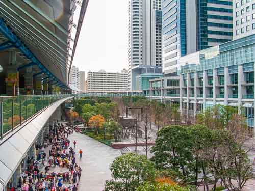 Shinagawa Intercity - Sunday flea market, Shinagawa Station, Tokyo, Japan.