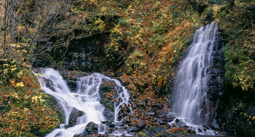 Shirakami-Sanchi waterfall, Akita, Japan.