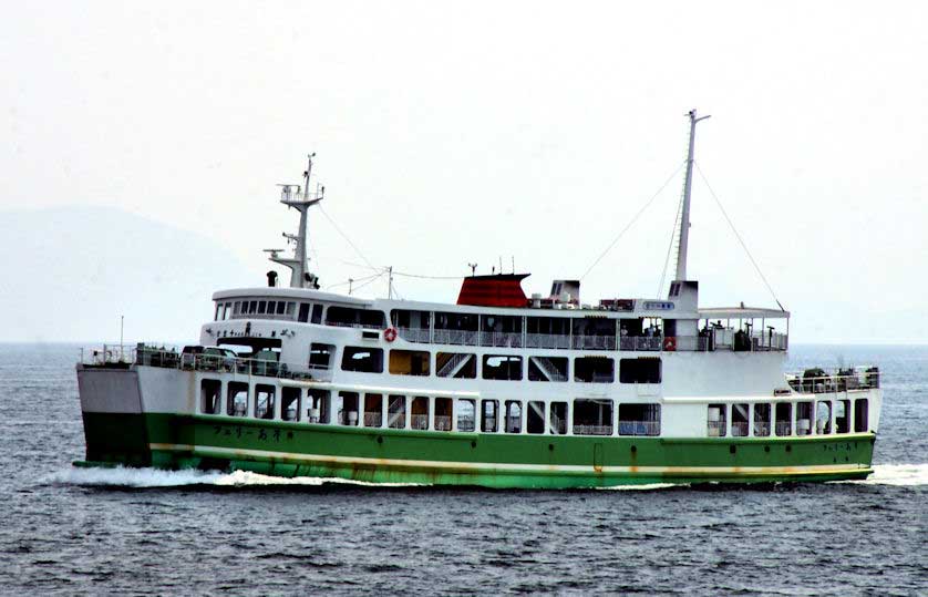 Slow ferry, Shimabara, Kyushu, south west Japan.