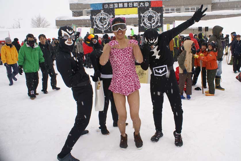 Snowball Festival, Koide, Niigata Prefecture.