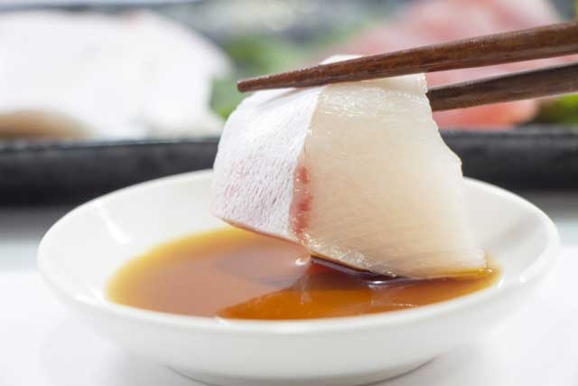 Soy sauce is a Japanese staple.