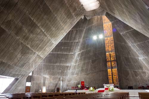 Inside Sekiguchi Catholic Church, St. Mary's Cathedral, Bunkyo Ward, Tokyo.