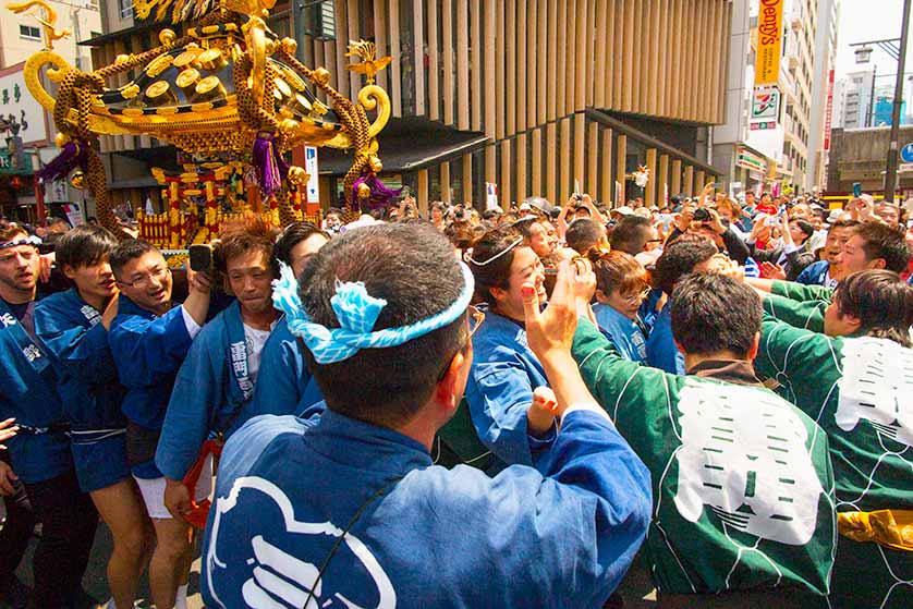 Summertime festival in Asakusa, Tokyo.