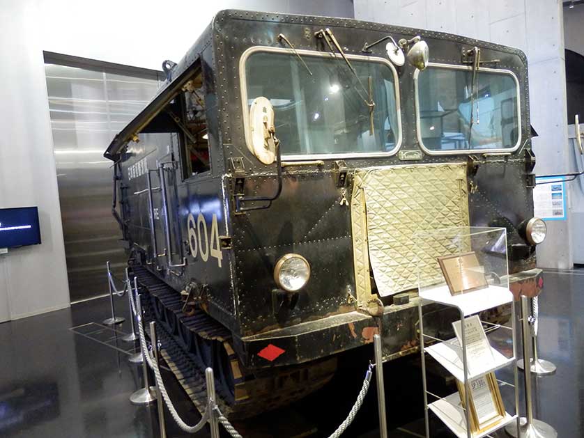 Japanese Antarctic expedition vehicle from 1968, Polar Science Museum, Tachikawa, Tokyo.