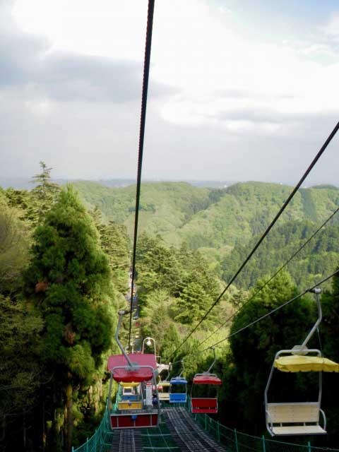 Mount Takao cable car, Tokyo, Japan.