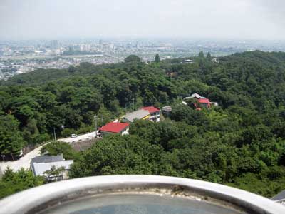 View from top of Byakue Kannon.