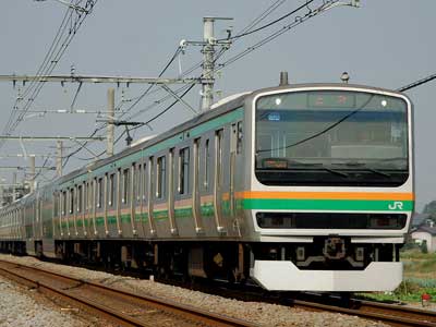 JR East E231 series Train on the Takasaki Line.