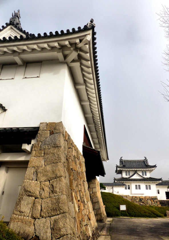 Gatehouse and corner turret at Tanabe Castle.