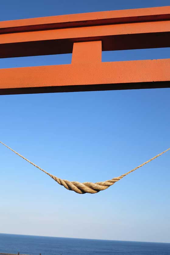 Shimenawa rope, Tanegashima, Kagoshima Prefecture.