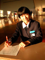 Japanese junior high school student.