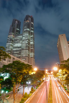 Tokyo Metropolitan Government Buildings, Shinjuku, Tokyo, Japan.