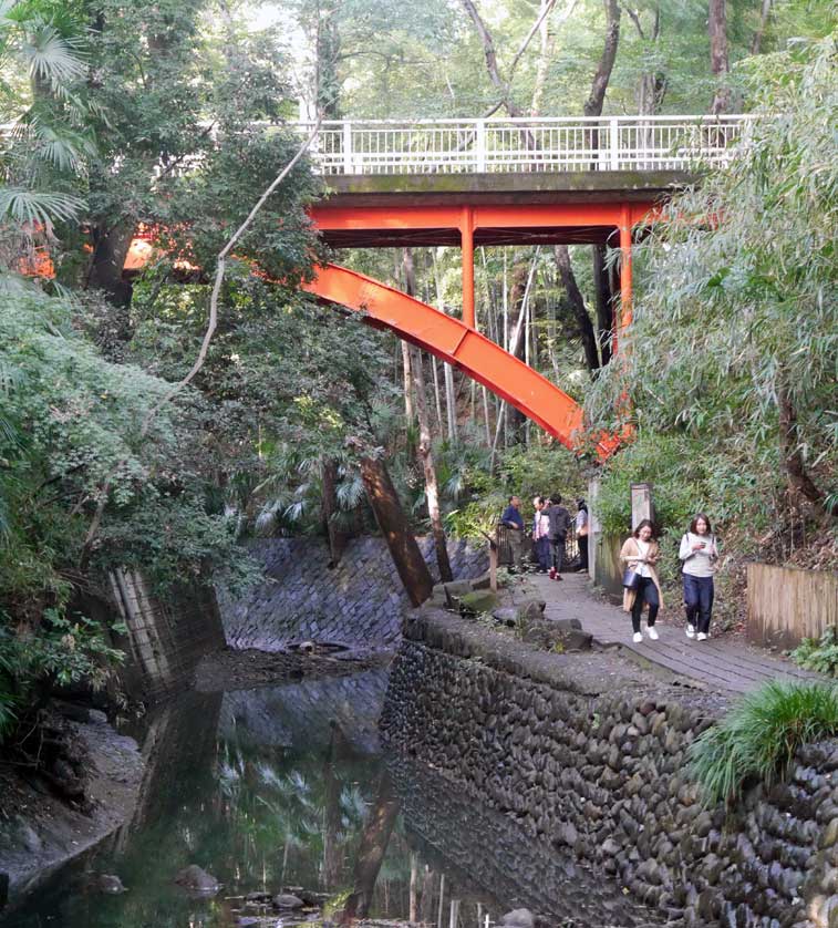 The start of the walk is under Golf Bashi Bridge.