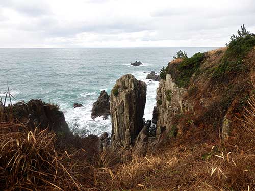 Tojinbo Cliffs, Fukui Prefecture.