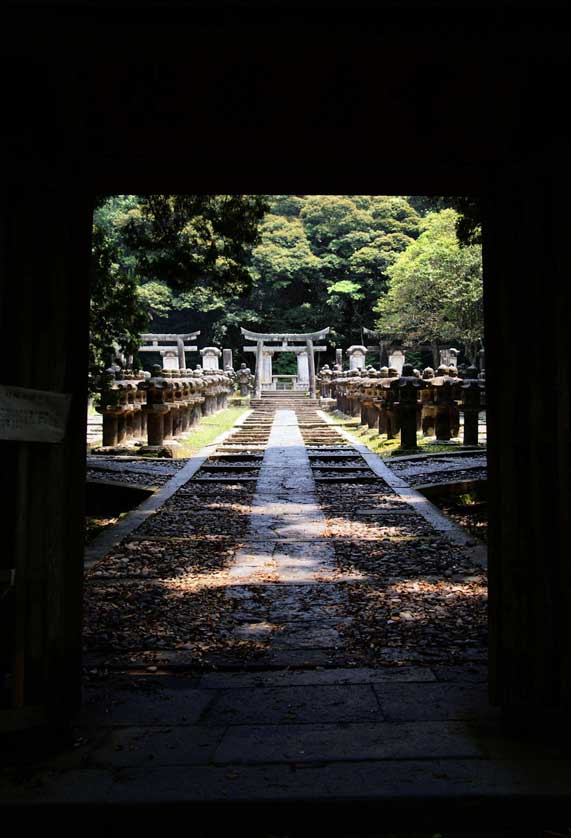 Tokoji Temple from the entrance gate, Hagi, Yamaguchi.