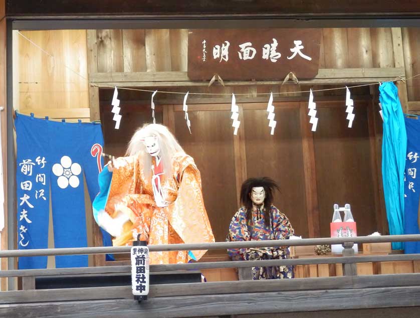 Kagura performance in Tokorozawa, Saitama.