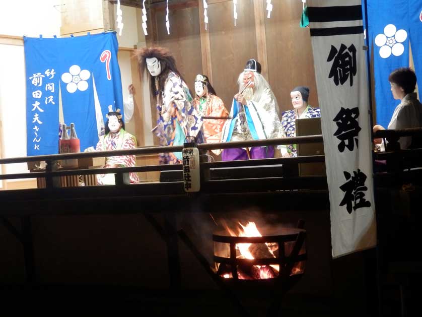 Kagura stage in Tokorozawa, Saitama Prefecture.