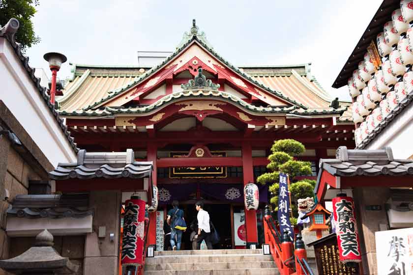 Marishiten Tokudaiji Temple in Ameyayokocho, Tokyo, Japan.