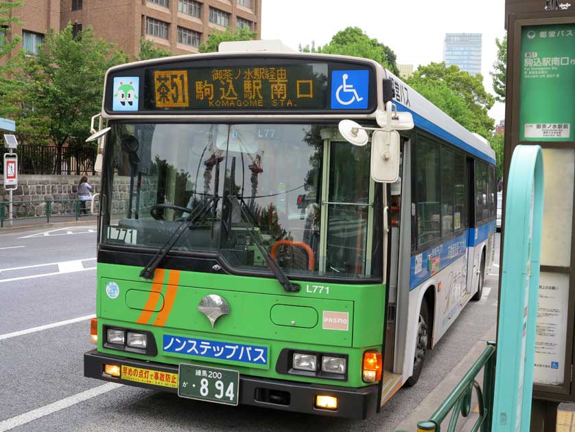 Tokyo city bus, Ikebukuro Station, Japan.