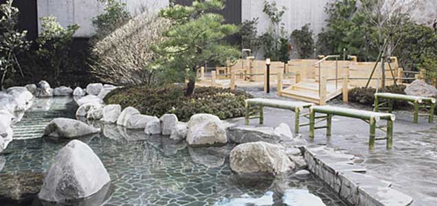 Oedo Onsen  Monogatari Hot Springs, Tokyo, Japan.
