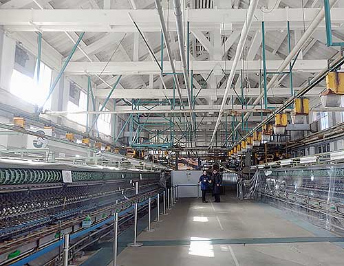 Silk reeling machines from the 1980s at the  Silk Reeling Plant, Tomioka, Gunma Prefecture.